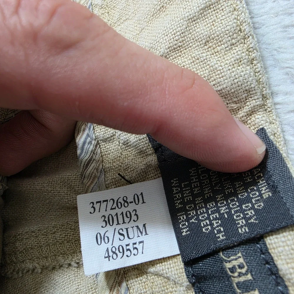 NEW Banana Republic Pants Mens 34/30 Tan Linen Blend Drawstring Heritage 34x30